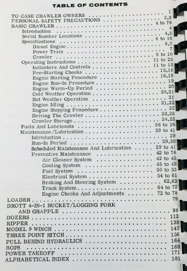 Case 350 Crawler Service Manual Parts Catalog Operators Repair Shop Dozer Loader - Image 7