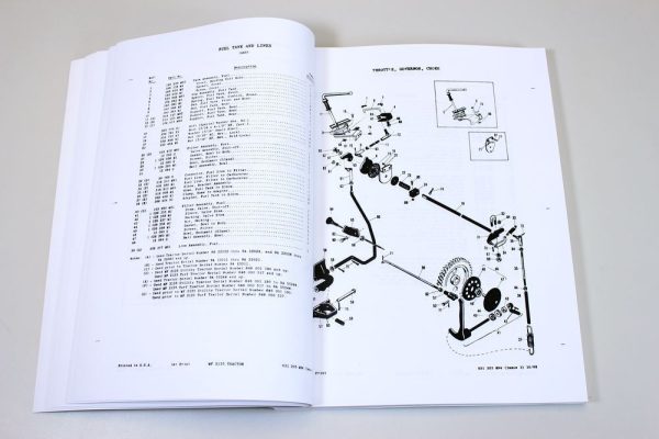 Massey Ferguson Mf 2135 Tractor Parts Catalog Manual Book Exploded View Assembly - Image 7