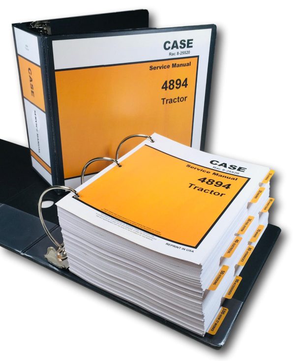 Case 4894 Tractor Technical Service Manual Shop Book Repair Overhaul