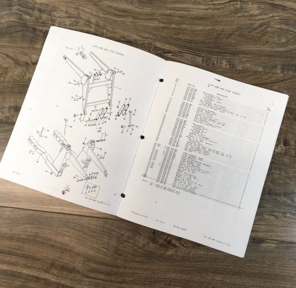 Massey Ferguson 40B Loader Tractor Parts Manual Catalog Book Assembly Schematics - Image 5