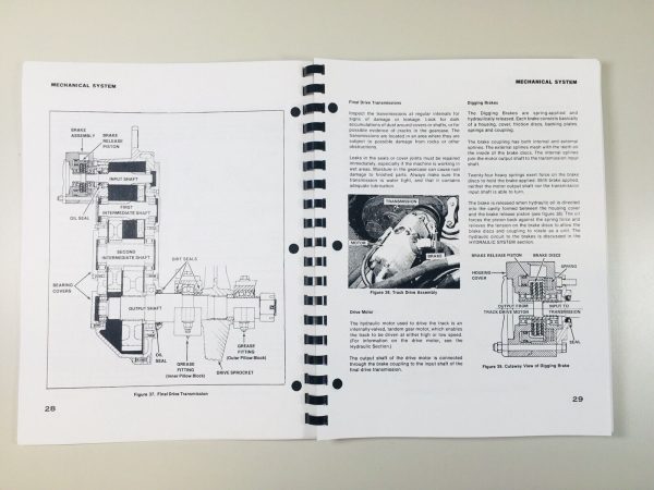 Drott Case 40D Crawler Excavator Service Manual Parts Catalog Operators Set - Image 12