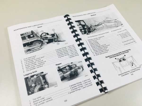 Case 850D 855D Crawler Track Loader Bull Dozer Operators Owners Manual Book - Image 8