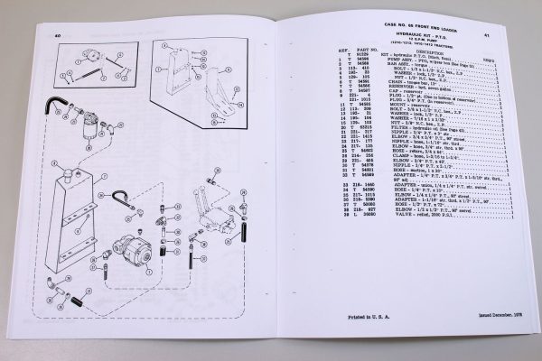 J I Case Model 65 Front End Loader Tractor Parts Assembly Manual Catalog - Image 6