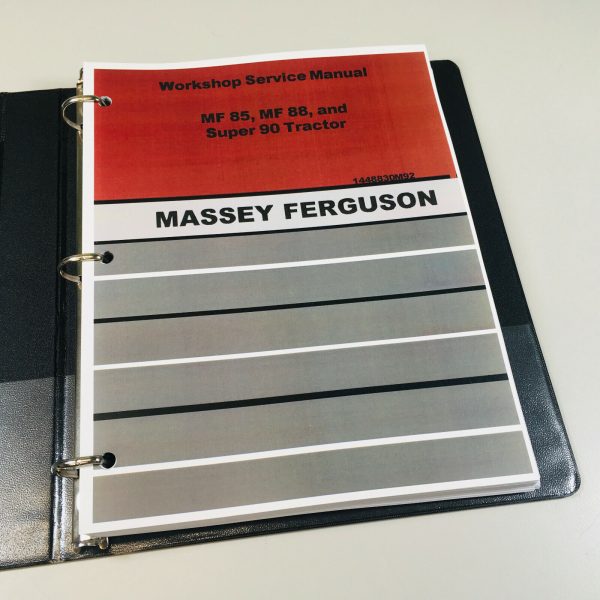 Massey Ferguson 85 88 Super 90 Tractor Service Repair Manual Shop Book In Binder - Image 2