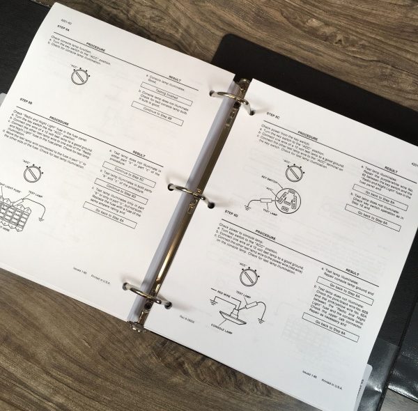 Case IH 3594 Tractor Service Parts Manual Set Catalog Repair 2 Volume Binder - Image 11