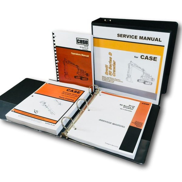 Case Drott 50D Crawler Excavator Service Manual Repair Shop Parts Operators