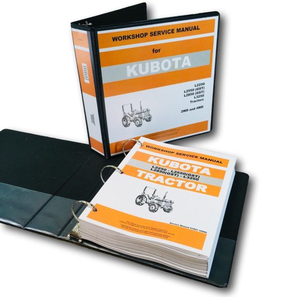 Kubota L2250 L2550GST L2850GST Tractor Service Manual Repair Shop Technical Book