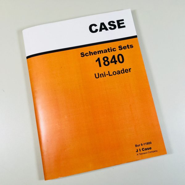 Case 1840 Uni-Loader Skid Steer Shematics Service Manual