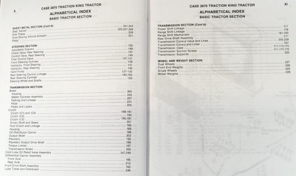 Case 2870 Traction King Tractor Parts Manual Catalog Book Assembly Schematic - Image 7