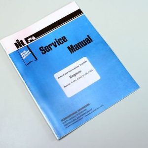 International 2706 3600A 3800 3850 2606 Tractor Engine Service Overhaul Manual