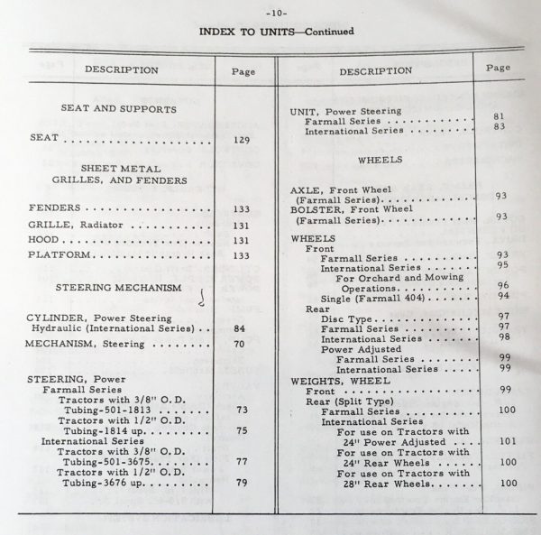 Farmall International 404 Tractor Service Parts Operators Manual Set Repair Shop - Image 5