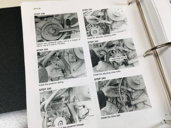 Case 1835C Uni-Loader Skid Steer Service Repair Manual Shop Book In Binder - Image 7