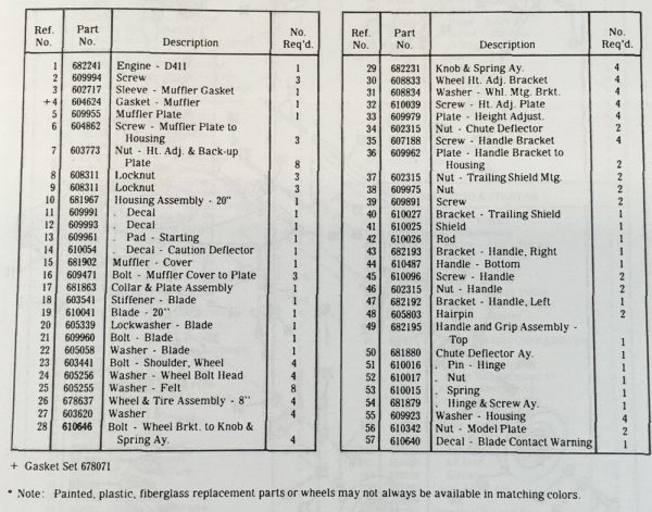 Lawn Boy Models 4501 8601 Utility Mower Operators Manual Owners Book Maintenance - Image 2