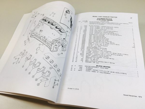 Case 1150C Crawler Tractor Bulldozer Parts Catalog Operators Manual Set - Image 3