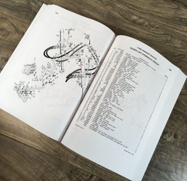 Case 1150B Crawler Tractor Parts Manual Catalog Book Assembly Exploded Schematic - Image 5