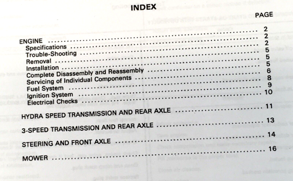 Massey Ferguson MF7 MF8 7 8 Lawn Garden Tractor Mower Service Manual Repair Shop - Image 2