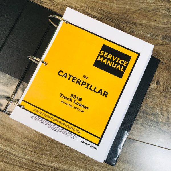 Caterpillar 931B Crawler Track Loader Service Manual S/N 25Y1 26Y1 29Y1 30Y1 Up - Image 2