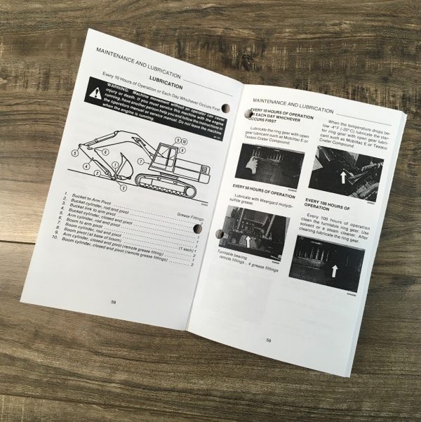 Case 170B Excavator Service Manual Parts Catalog Operators Owners Repair Set - Image 12