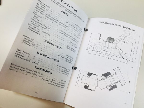 J I Case W11B Loader Operators Owners Manual Operation Controls Maintenance - Image 7