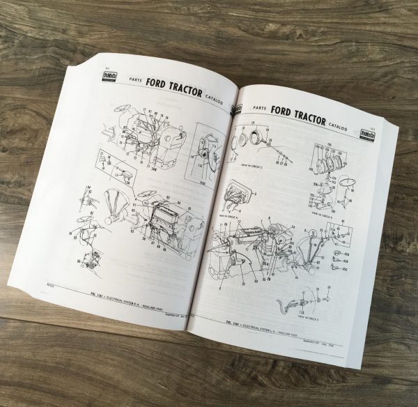 Ford 5100 5200 5190 7100 7200 Tractor Parts Manual Catalog Assembly Book - Image 9