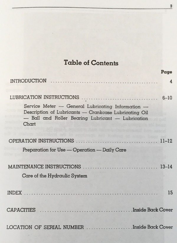 Operators Manual For Caterpillar 165 Hydraulic Control 70E1-UP 41F1-UP 42F1-Up - Image 2