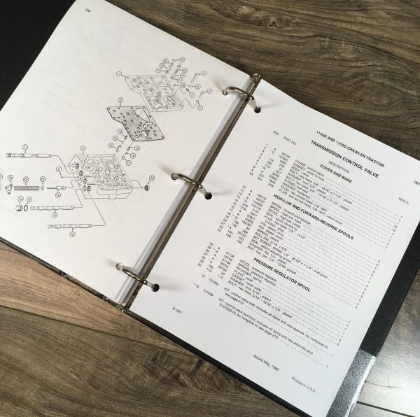 Case 1150D 1155D Crawler Tractor Dozer Parts Manual Catalog Book Assembly - Image 8