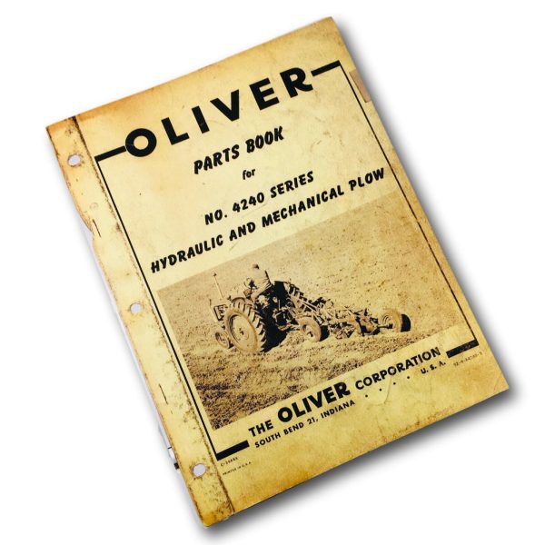 Oliver No. 4240 Series Plow Parts Manual Catalog Book Assembly Schematics - Image 4