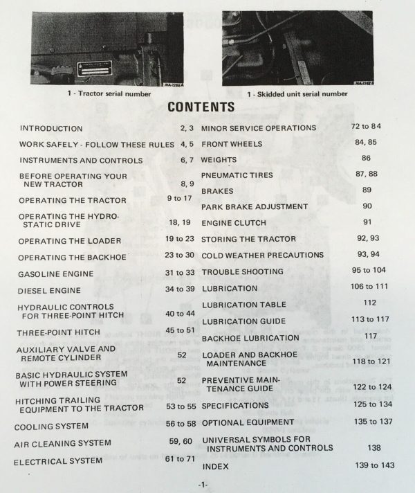 International 2505B Diesel Backhoe Tractor Service Parts Operators Manual Set - Image 3