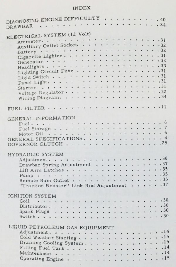 Allis Chalmers D-17 Series I Gas Tractor Owners Operators Manual Serials 1001+ - Image 2