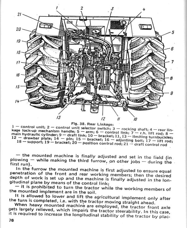 Belarus 611 Diesel Tractor Operators Manual Owners Book Maintenance Adjustments - Image 5