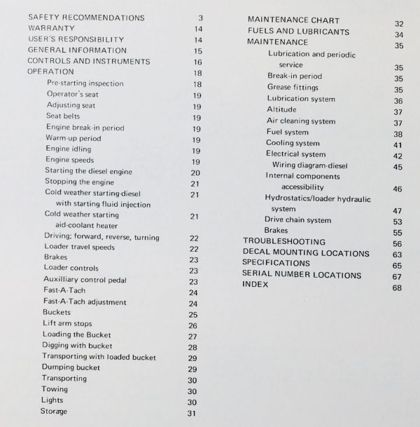 Omc 545 Mustang Operators Owners Manual Skid Steer Loader Operation Lube - Image 2