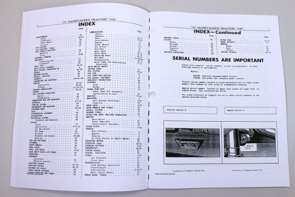 Massey Harris 55 55K Tractor Service Manual Repair Shop Workshop Ferguson - Image 4