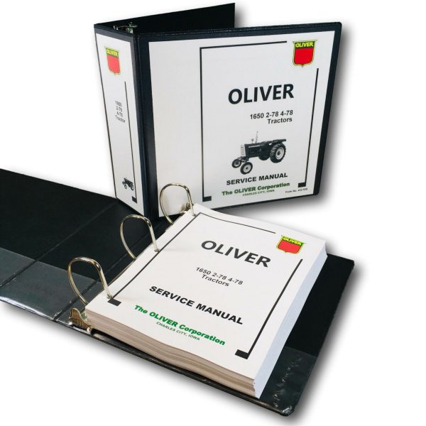 Oliver 1650 1655 White 2-78 4-78 Tractor Service Manual Repair Shop Technical