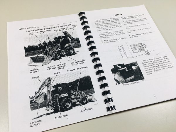 Case 680K Ck Construction King Loader Backhoe Operators Owners Manual Controls - Image 3