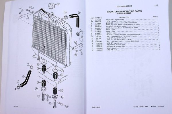 Case 1825 Uni-Loader Skid Steer Parts Catalog Service Repair Shop Manuals Set - Image 7