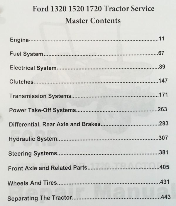 Ford 1320 Tractor Service Parts Operators Manual Owners Repair Shop Set Binder - Image 2