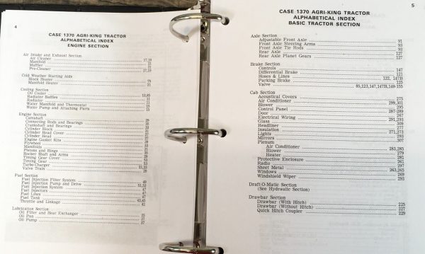 Case 1370 Service Manual Parts Catalog Repair Shop Book Set SN Prior to 8727601 - Image 3