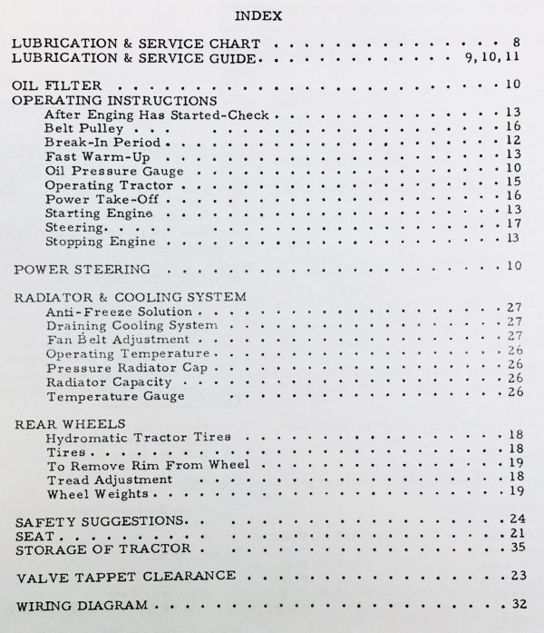 Allis Chalmers D-17 Series Ii 2 Tractor Service Repair Parts Operators Manual - Image 8