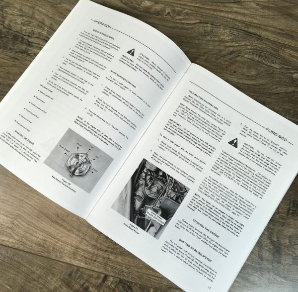 Ford 650 Tractor Loader Backhoe Operators Manual Owners Book Maintenance - Image 6