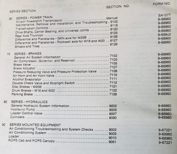 Lot Case W20B Wheel Loader Service Parts Manuals Catalog Repair Shop Binder - Image 4