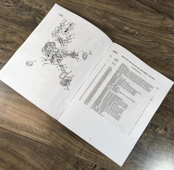 Ingersoll 3016 3018 3020 4016 4018 4020 Compact Tractors Parts Manual Catalog - Image 4