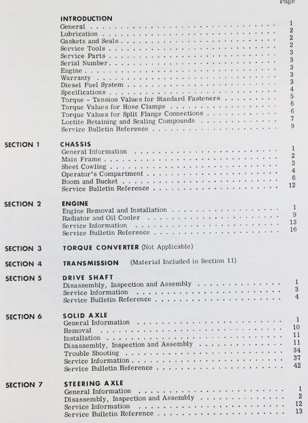 International Hough H-25B Tractor Pay Loader Service Repair Shop Manual Wheel - Image 2