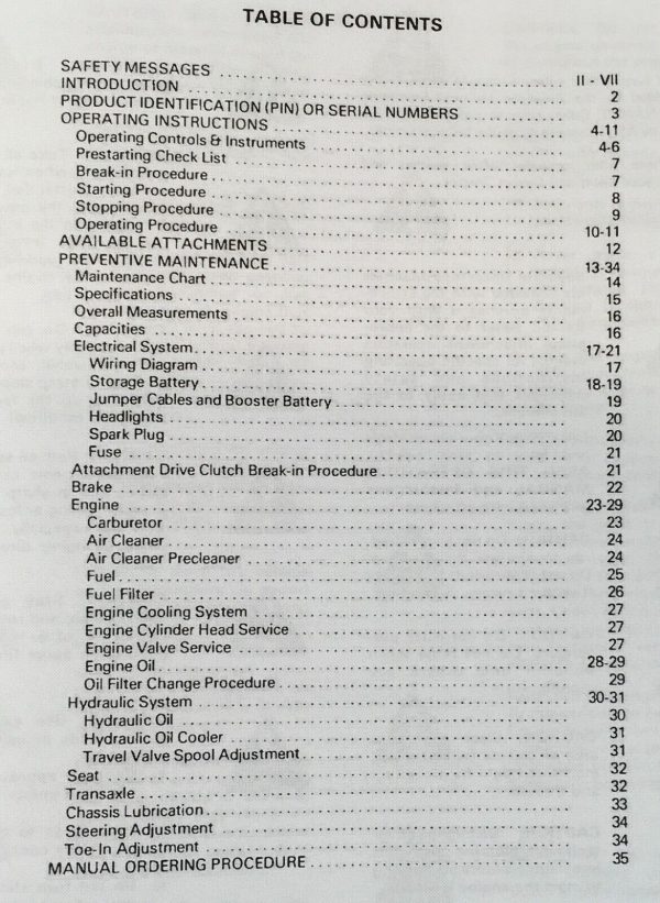 Ingersoll 3016 3018 4016 4018 4020 Compact Tractor Parts Operators Manual Set - Image 4