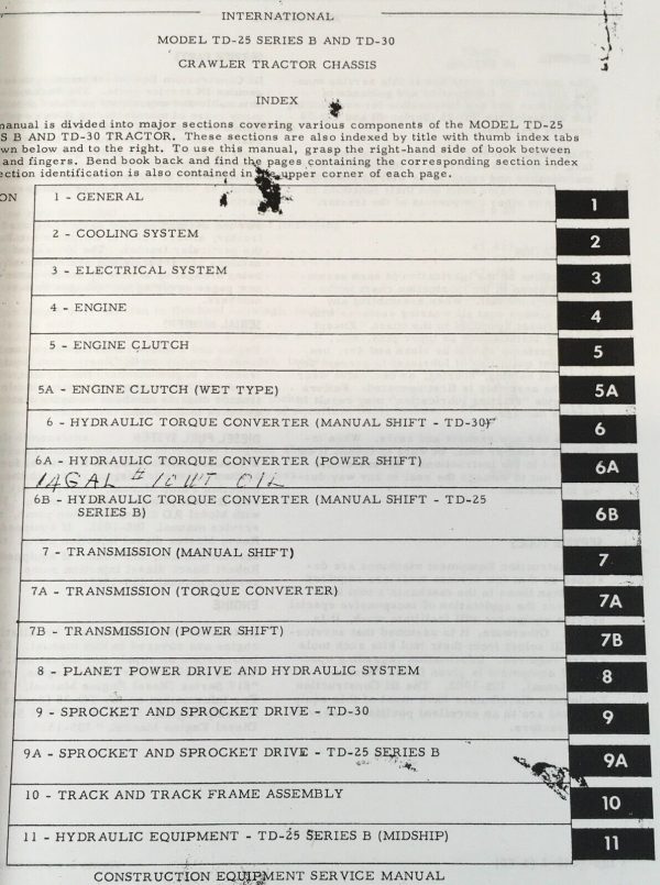 International TD25-B & TD-30 Crawler Tractor Service Manual Set Repair Shop Book - Image 2