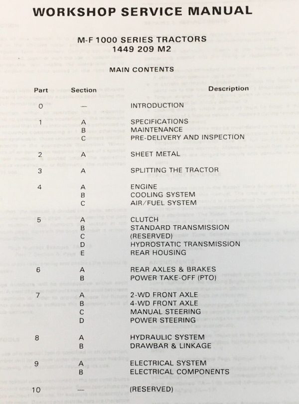 Massey Ferguson 1030 Tractor Service Parts Operators Manual Repair Shop Set MF - Image 4