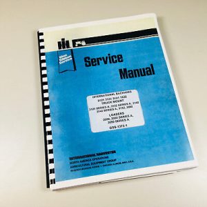 International 2050 2050A 3050A Loaders Service Repair Shop Manual Technical Ih