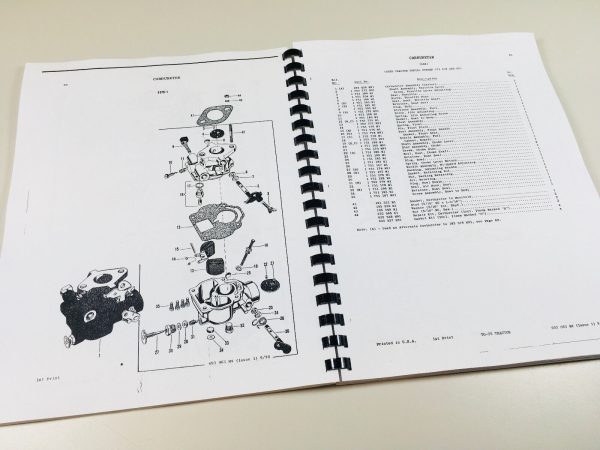 Massey Ferguson To-35 Tractor Parts Catalog Manual Book Exploded View Assembly - Image 4
