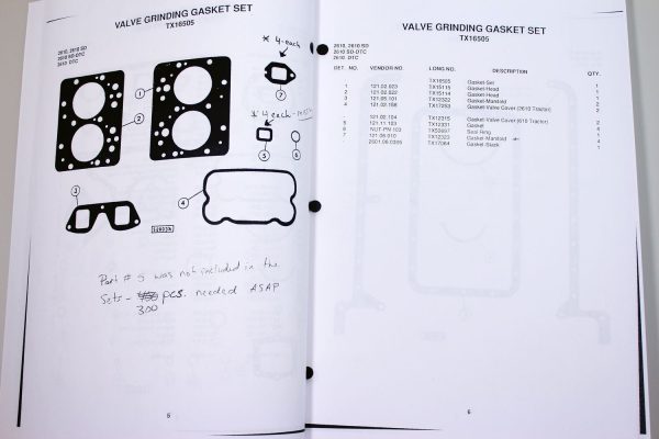 Long 2610, 2610Sd, 2610Dtc, 2610Dtc-Sd Tractor Parts Catalog Manual Book Numbers - Image 3