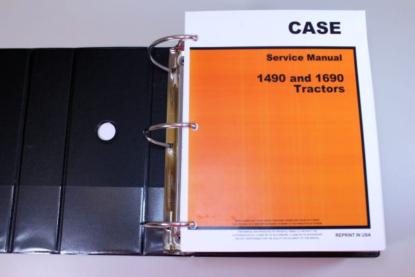 David Brown Case 1490 1690 Tractor Service Technical Manual Repair Shop Binder - Image 2