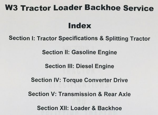 Case W3 420B Wheel Tractor Loader Backhoe Service Shop Technical Manual Repair - Image 2